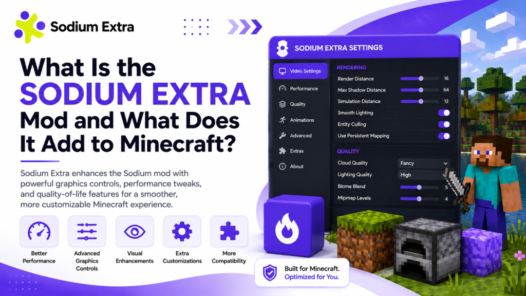 What Is the Sodium Extra Mod and What Does It Add to Minecraft