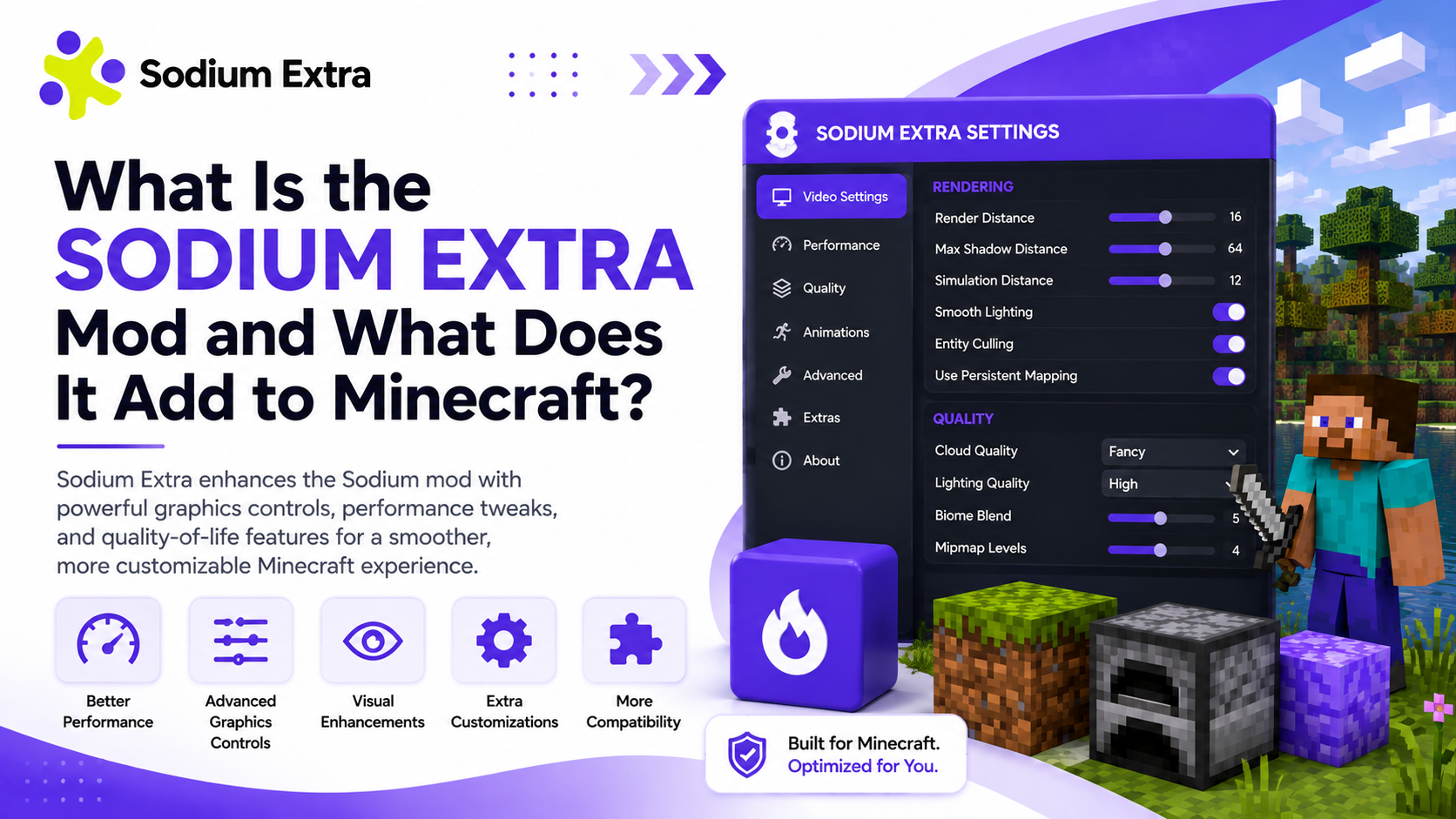 What Is the Sodium Extra Mod and What Does It Add to Minecraft
