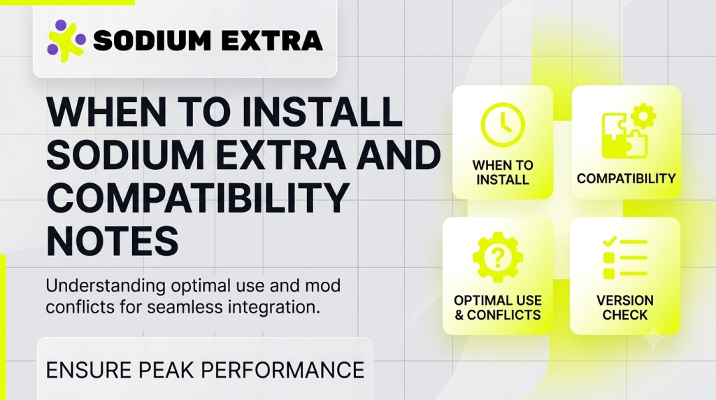 When to install Sodium Extra and compatibility notes